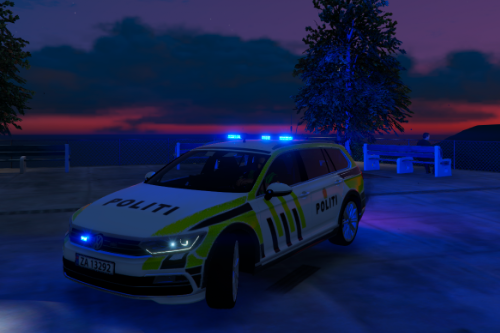 Norwegian Volkswagen Passat Police Car